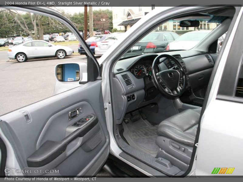 Starlight Silver Metallic / Gray 2004 Honda Pilot EX-L 4WD