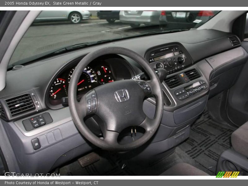 Slate Green Metallic / Gray 2005 Honda Odyssey EX