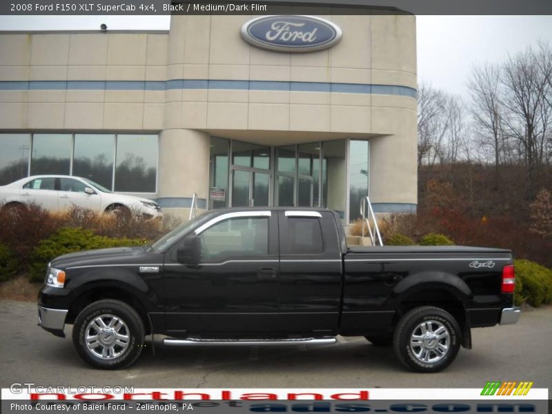 Black / Medium/Dark Flint 2008 Ford F150 XLT SuperCab 4x4