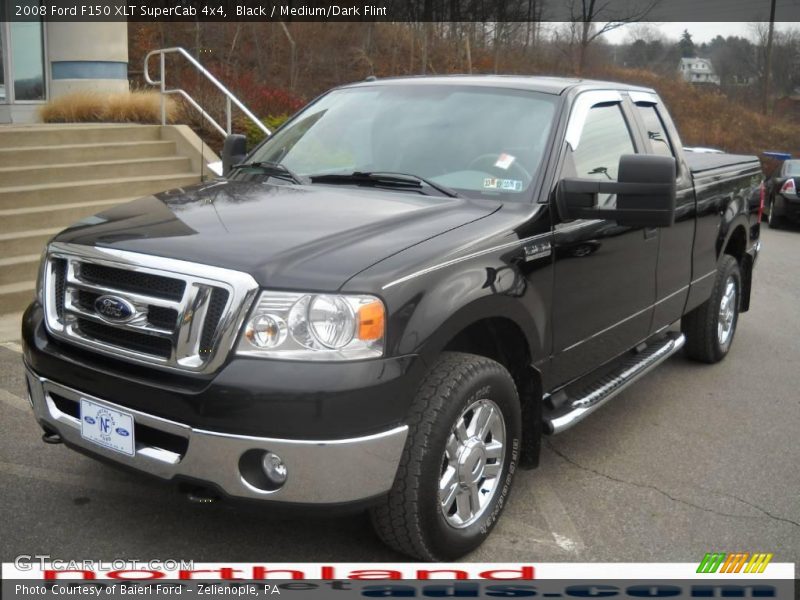 Black / Medium/Dark Flint 2008 Ford F150 XLT SuperCab 4x4