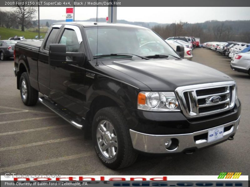 Black / Medium/Dark Flint 2008 Ford F150 XLT SuperCab 4x4