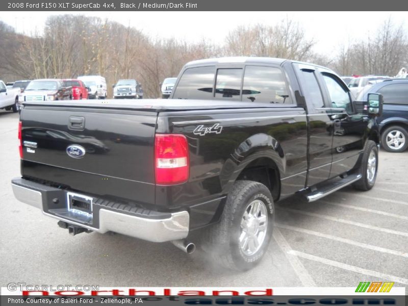 Black / Medium/Dark Flint 2008 Ford F150 XLT SuperCab 4x4