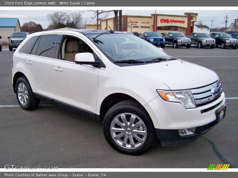 White Suede / Camel 2009 Ford Edge Limited AWD