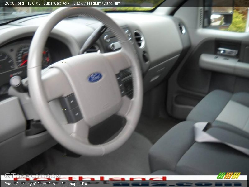 Black / Medium/Dark Flint 2008 Ford F150 XLT SuperCab 4x4