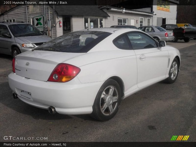 Alpine White / Black 2003 Hyundai Tiburon