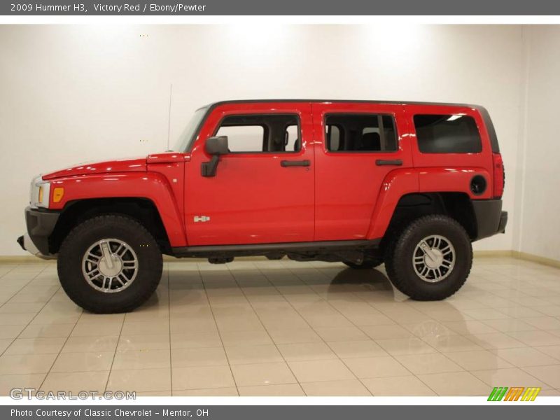 Victory Red / Ebony/Pewter 2009 Hummer H3