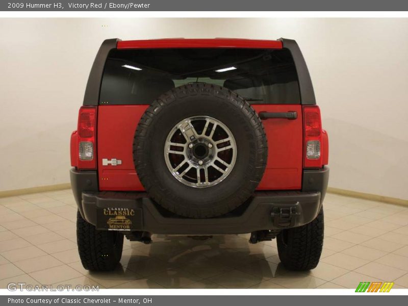 Victory Red / Ebony/Pewter 2009 Hummer H3