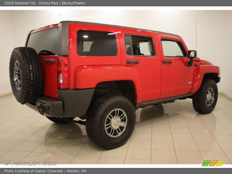 Victory Red / Ebony/Pewter 2009 Hummer H3
