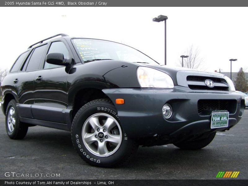 Black Obsidian / Gray 2005 Hyundai Santa Fe GLS 4WD
