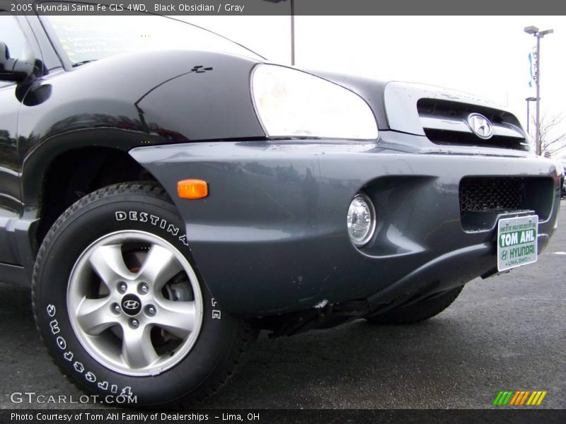 Black Obsidian / Gray 2005 Hyundai Santa Fe GLS 4WD