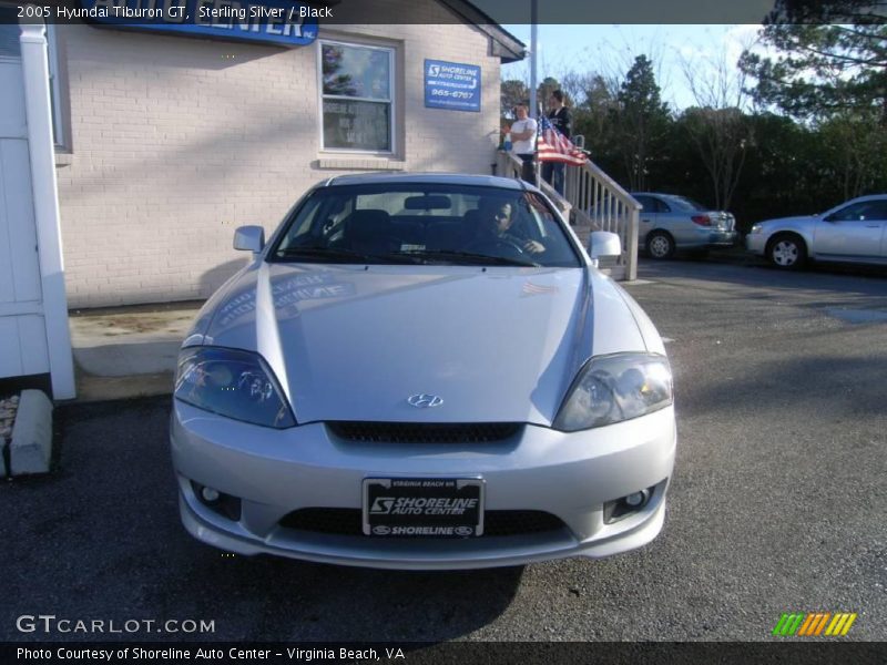 Sterling Silver / Black 2005 Hyundai Tiburon GT