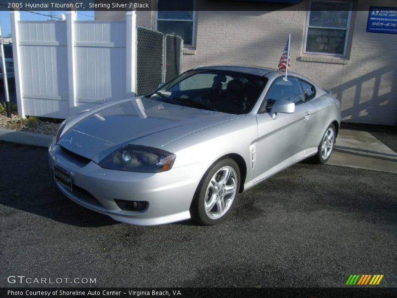 Sterling Silver / Black 2005 Hyundai Tiburon GT