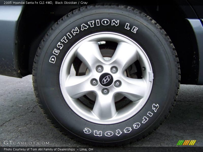 Black Obsidian / Gray 2005 Hyundai Santa Fe GLS 4WD