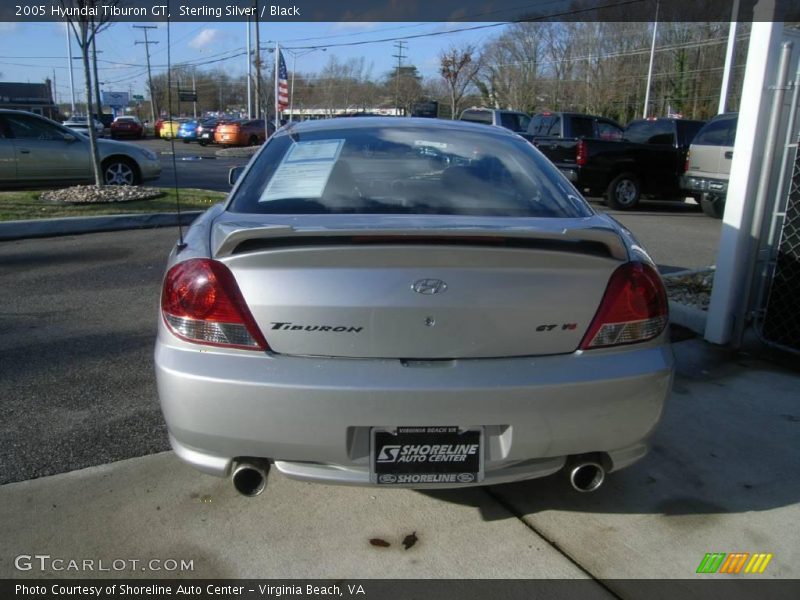 Sterling Silver / Black 2005 Hyundai Tiburon GT