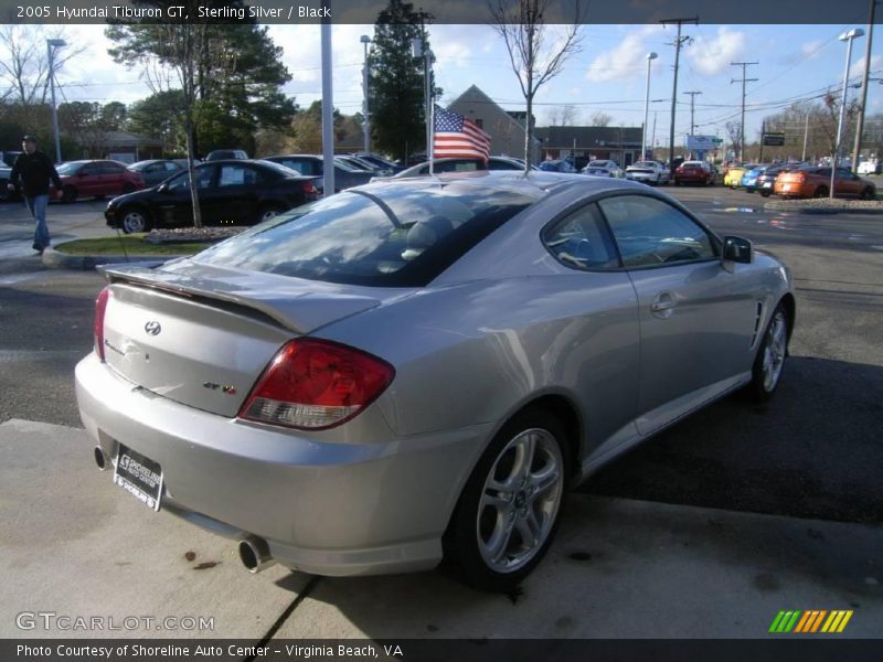 Sterling Silver / Black 2005 Hyundai Tiburon GT