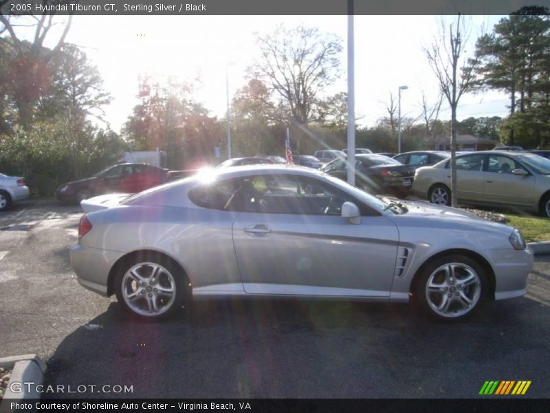 Sterling Silver / Black 2005 Hyundai Tiburon GT