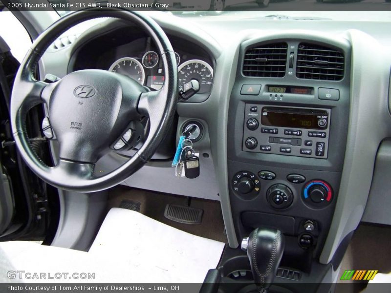 Black Obsidian / Gray 2005 Hyundai Santa Fe GLS 4WD