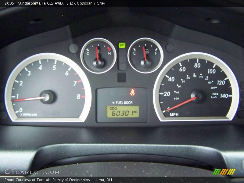 Black Obsidian / Gray 2005 Hyundai Santa Fe GLS 4WD