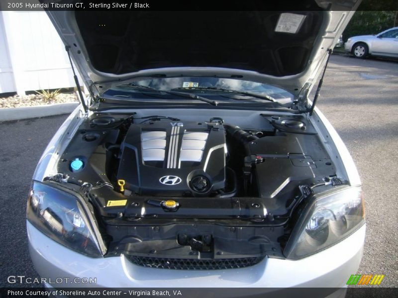 Sterling Silver / Black 2005 Hyundai Tiburon GT