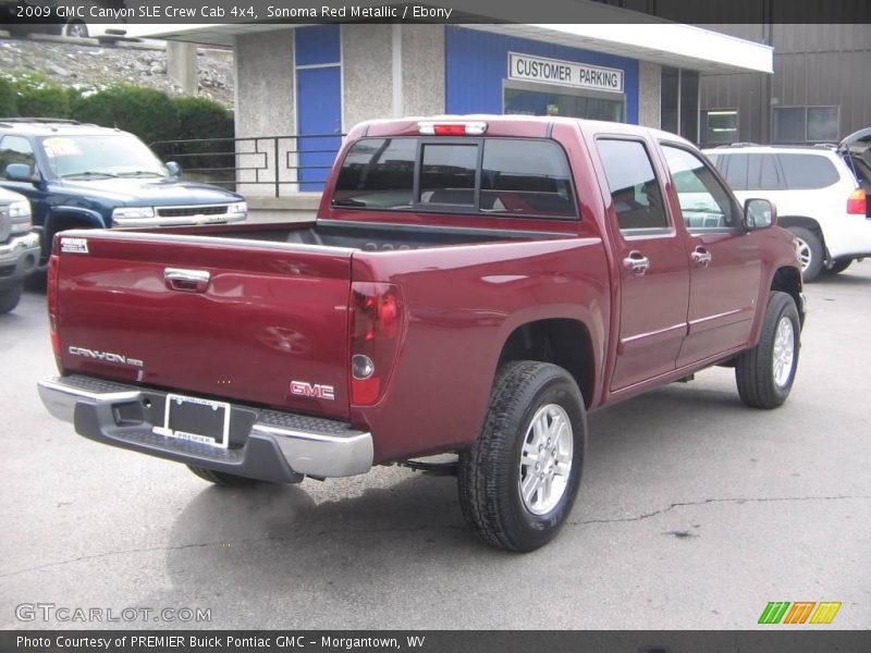 Sonoma Red Metallic / Ebony 2009 GMC Canyon SLE Crew Cab 4x4