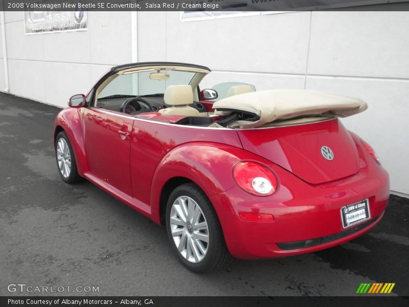 Salsa Red / Cream Beige 2008 Volkswagen New Beetle SE Convertible