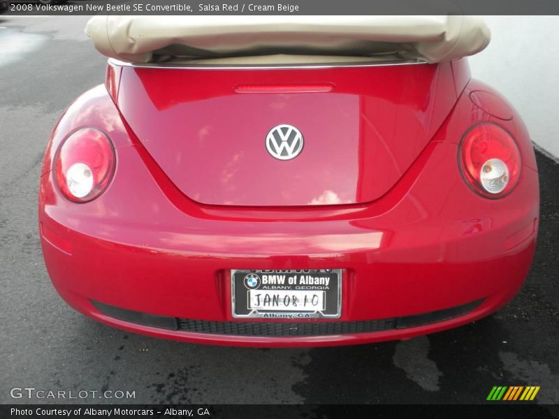 Salsa Red / Cream Beige 2008 Volkswagen New Beetle SE Convertible