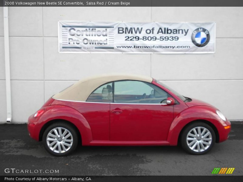 Salsa Red / Cream Beige 2008 Volkswagen New Beetle SE Convertible