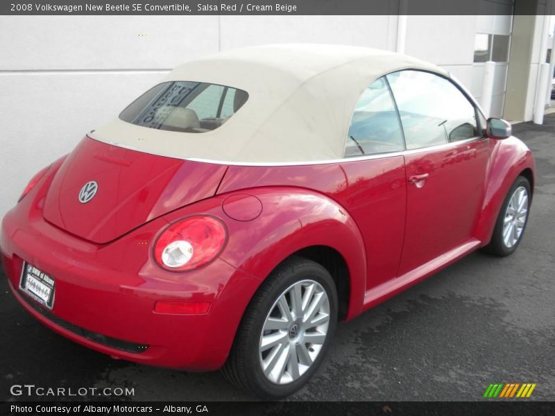Salsa Red / Cream Beige 2008 Volkswagen New Beetle SE Convertible