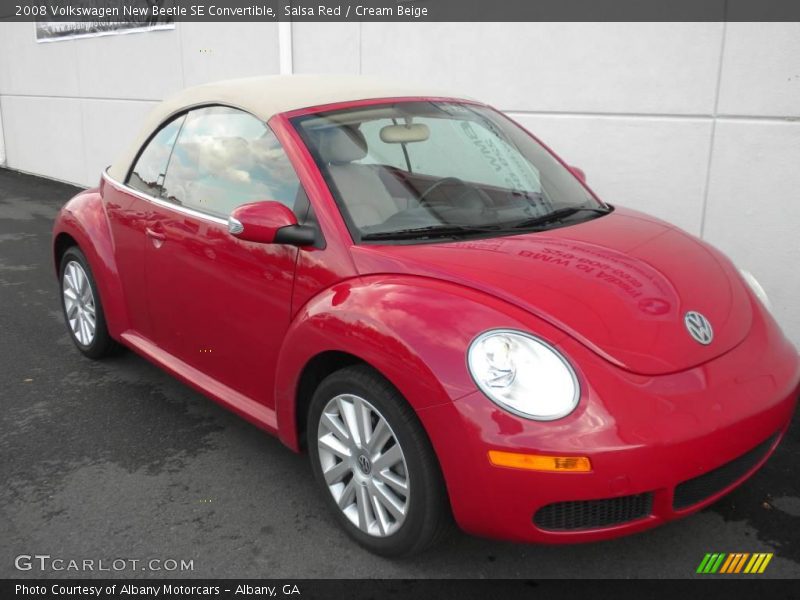 Salsa Red / Cream Beige 2008 Volkswagen New Beetle SE Convertible