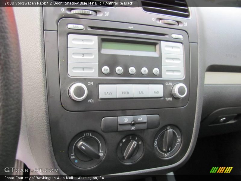 Shadow Blue Metallic / Anthracite Black 2008 Volkswagen Rabbit 2 Door