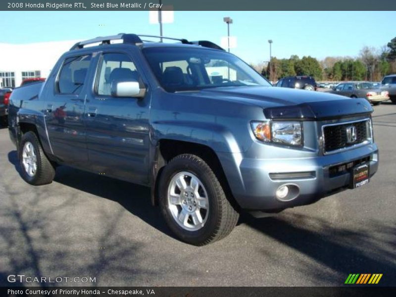 Steel Blue Metallic / Gray 2008 Honda Ridgeline RTL