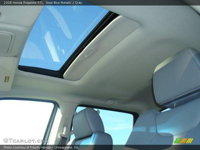 Steel Blue Metallic / Gray 2008 Honda Ridgeline RTL