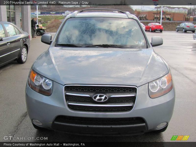 Platinum Sage / Gray 2007 Hyundai Santa Fe Limited 4WD