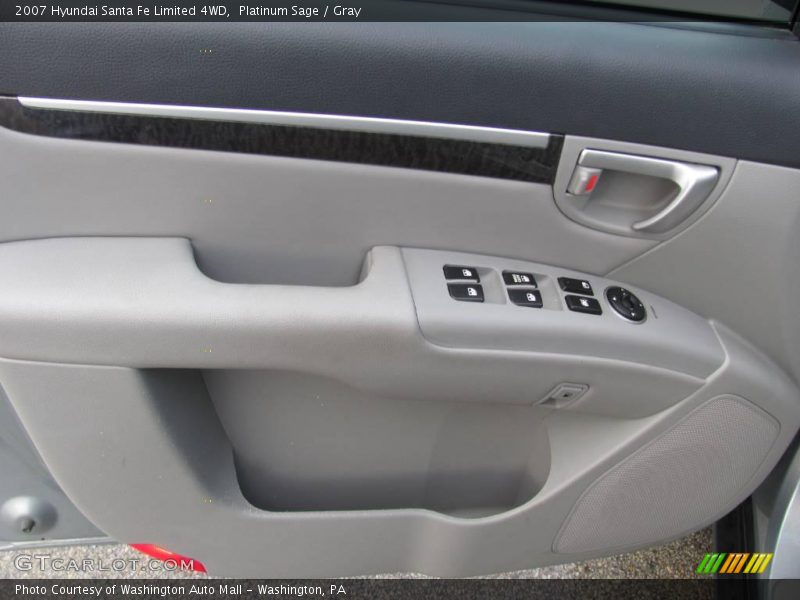 Platinum Sage / Gray 2007 Hyundai Santa Fe Limited 4WD