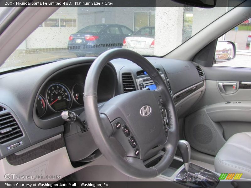 Platinum Sage / Gray 2007 Hyundai Santa Fe Limited 4WD