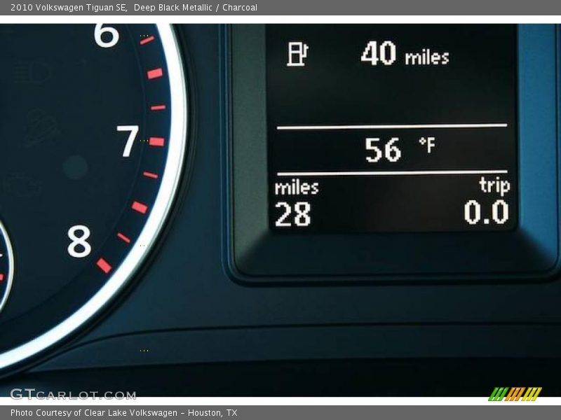 Deep Black Metallic / Charcoal 2010 Volkswagen Tiguan SE