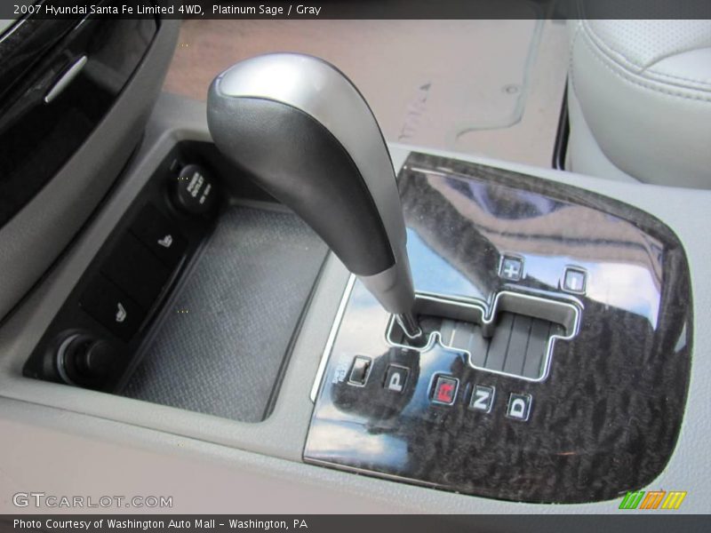 Platinum Sage / Gray 2007 Hyundai Santa Fe Limited 4WD