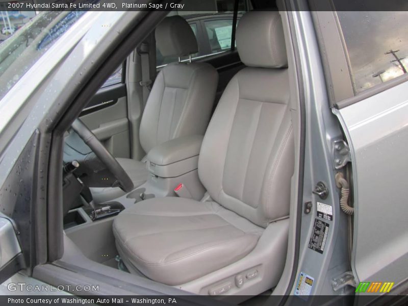 Platinum Sage / Gray 2007 Hyundai Santa Fe Limited 4WD