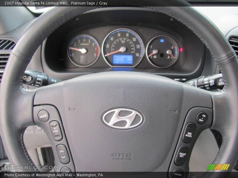 Platinum Sage / Gray 2007 Hyundai Santa Fe Limited 4WD