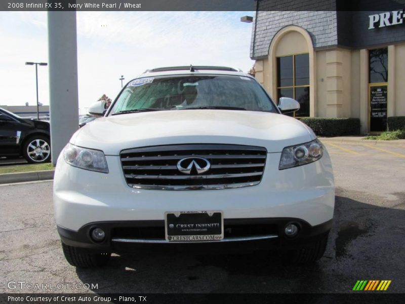 Ivory White Pearl / Wheat 2008 Infiniti FX 35