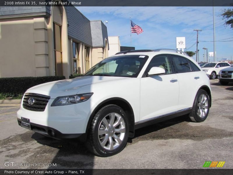 Ivory White Pearl / Wheat 2008 Infiniti FX 35