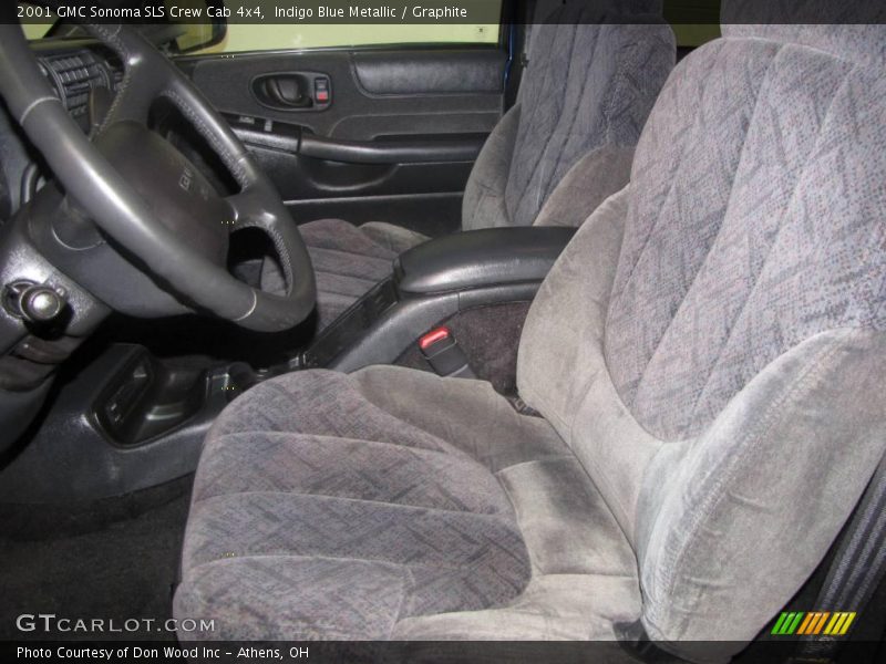 Indigo Blue Metallic / Graphite 2001 GMC Sonoma SLS Crew Cab 4x4
