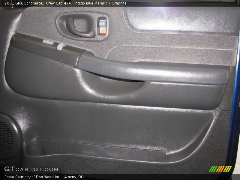 Indigo Blue Metallic / Graphite 2001 GMC Sonoma SLS Crew Cab 4x4