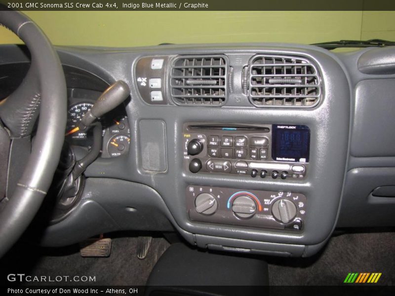 Indigo Blue Metallic / Graphite 2001 GMC Sonoma SLS Crew Cab 4x4