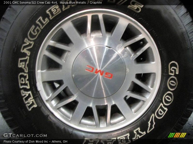 Indigo Blue Metallic / Graphite 2001 GMC Sonoma SLS Crew Cab 4x4