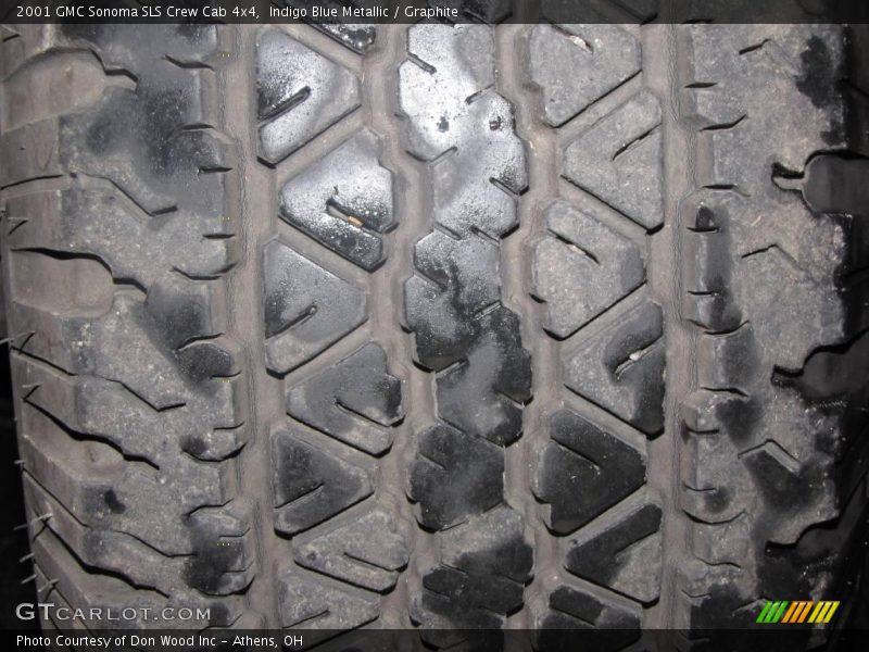 Indigo Blue Metallic / Graphite 2001 GMC Sonoma SLS Crew Cab 4x4