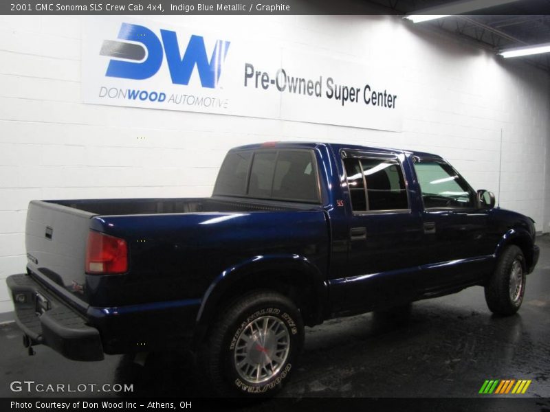 Indigo Blue Metallic / Graphite 2001 GMC Sonoma SLS Crew Cab 4x4