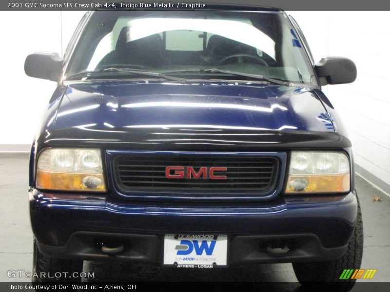 Indigo Blue Metallic / Graphite 2001 GMC Sonoma SLS Crew Cab 4x4