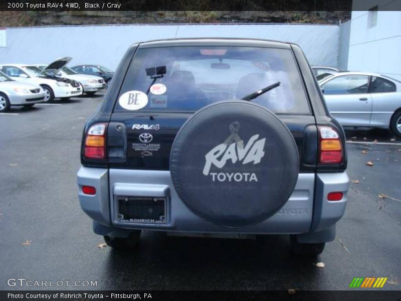 Black / Gray 2000 Toyota RAV4 4WD