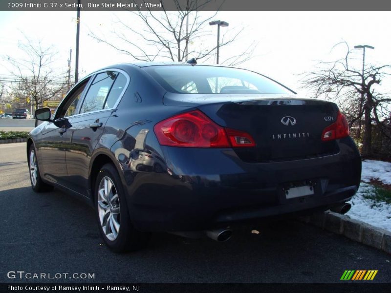 Blue Slate Metallic / Wheat 2009 Infiniti G 37 x Sedan